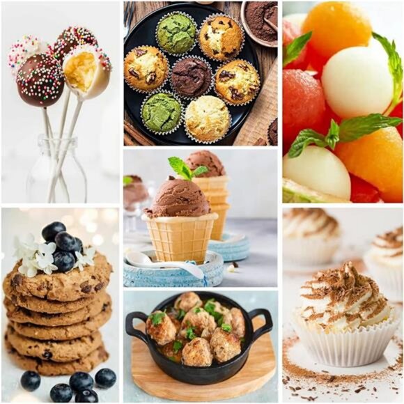 Ice Cream Scoop, 3Pcs Cookie Scoop Set, 18/8 Stainless Steel - Picture 6 of 7